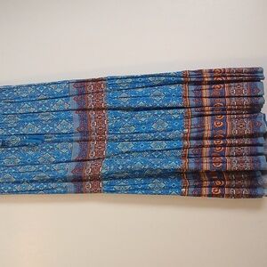 Ava Christine Boho Tiered Multi Pattern Maxi Skirt in Size L